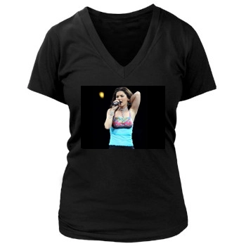 Shania Twain Women's Deep V-Neck TShirt