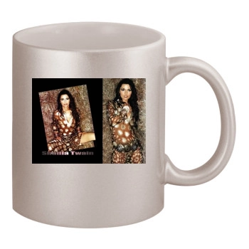 Shania Twain 11oz Metallic Silver Mug