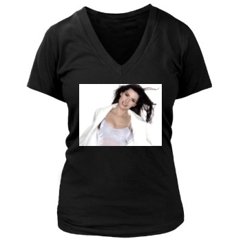 Shania Twain Women's Deep V-Neck TShirt