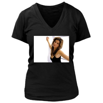 Shania Twain Women's Deep V-Neck TShirt