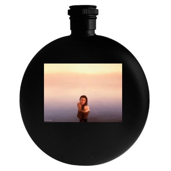 Shania Twain Round Flask