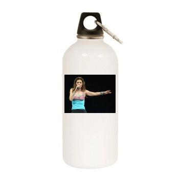 Shania Twain White Water Bottle With Carabiner