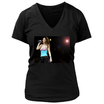 Shania Twain Women's Deep V-Neck TShirt