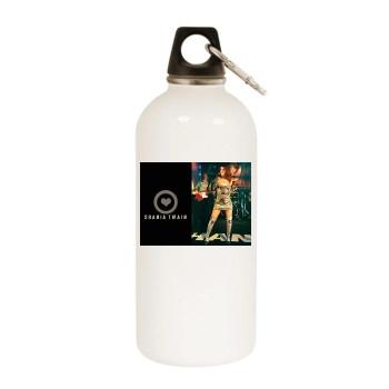 Shania Twain White Water Bottle With Carabiner