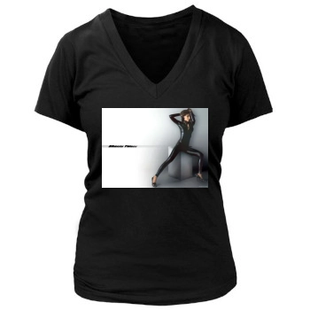 Shania Twain Women's Deep V-Neck TShirt