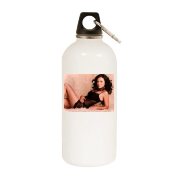 Shannen Doherty White Water Bottle With Carabiner