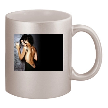 Shannon Elizabeth 11oz Metallic Silver Mug