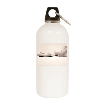 Shannon Elizabeth White Water Bottle With Carabiner