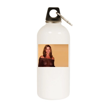 Shannon Elizabeth White Water Bottle With Carabiner