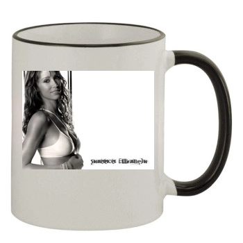 Shannon Elizabeth 11oz Colored Rim & Handle Mug