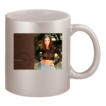 Shannon Elizabeth 11oz Metallic Silver Mug