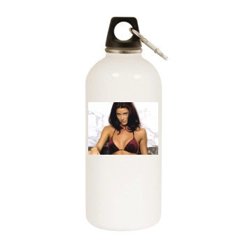 Shannon Elizabeth White Water Bottle With Carabiner