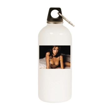 Shannon Elizabeth White Water Bottle With Carabiner