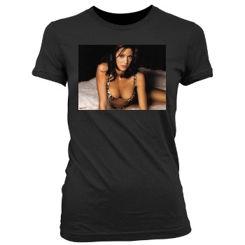 Shannon Elizabeth Women's Junior Cut Crewneck T-Shirt