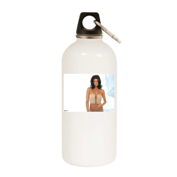 Shannon Elizabeth White Water Bottle With Carabiner