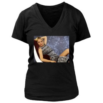 Sharon Stone Women's Deep V-Neck TShirt