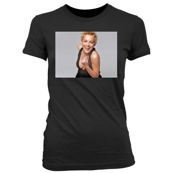 Sharon Stone Women's Junior Cut Crewneck T-Shirt