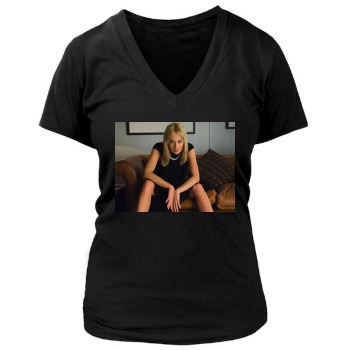 Sharon Stone Women's Deep V-Neck TShirt