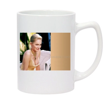 Sharon Stone 14oz White Statesman Mug