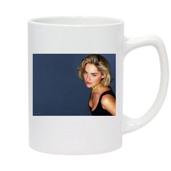 Sharon Stone 14oz White Statesman Mug