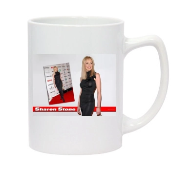 Sharon Stone 14oz White Statesman Mug