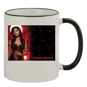 Shilpa Shetty 11oz Colored Rim & Handle Mug