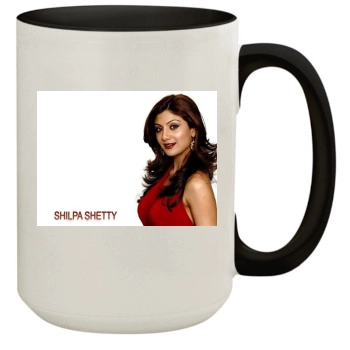 Shilpa Shetty 15oz Colored Inner & Handle Mug