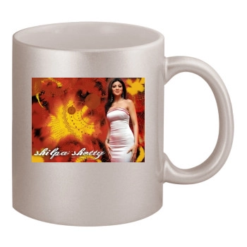 Shilpa Shetty 11oz Metallic Silver Mug