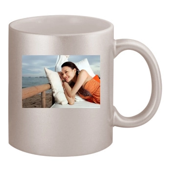 Shu Qi 11oz Metallic Silver Mug