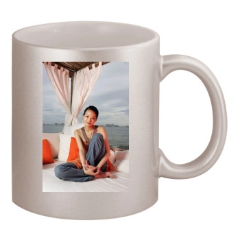 Shu Qi 11oz Metallic Silver Mug