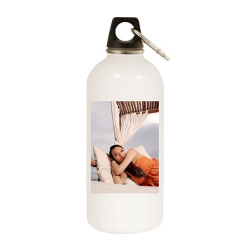 Shu Qi White Water Bottle With Carabiner