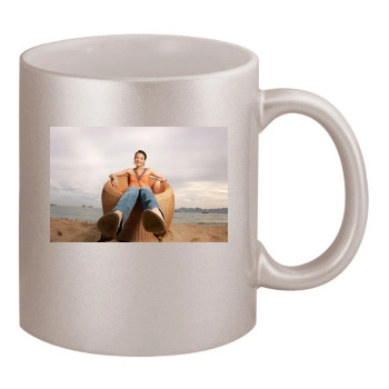 Shu Qi 11oz Metallic Silver Mug