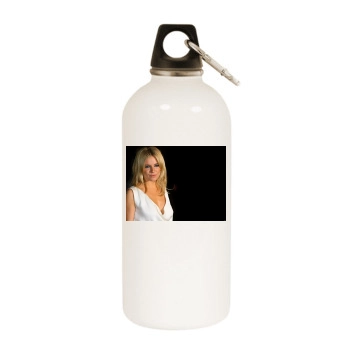 Sienna Miller White Water Bottle With Carabiner