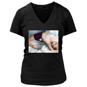 Sienna Miller Women's Deep V-Neck TShirt