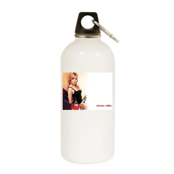 Sienna Miller White Water Bottle With Carabiner