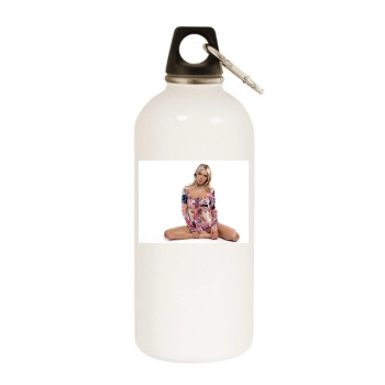 Sienna Miller White Water Bottle With Carabiner