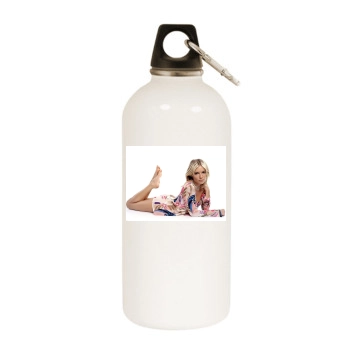 Sienna Miller White Water Bottle With Carabiner