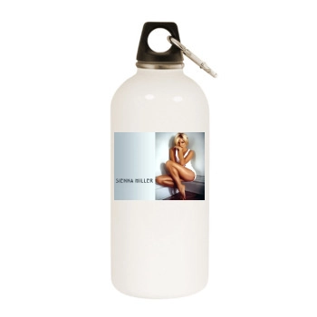 Sienna Miller White Water Bottle With Carabiner