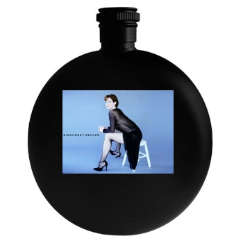 Sigourney Weaver Round Flask