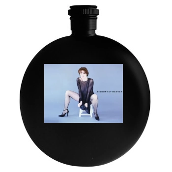 Sigourney Weaver Round Flask