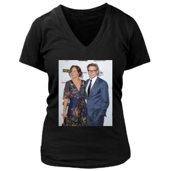 Simon Baker Women's Deep V-Neck TShirt