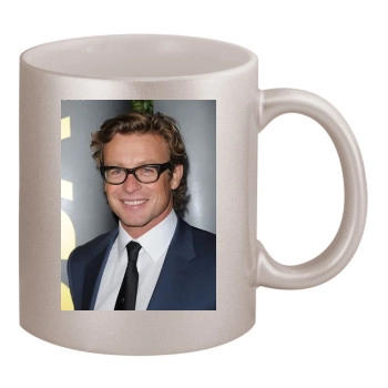 Simon Baker 11oz Metallic Silver Mug