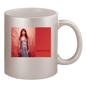 Sophie Marceau 11oz Metallic Silver Mug