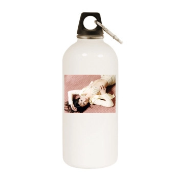 Sophie Marceau White Water Bottle With Carabiner