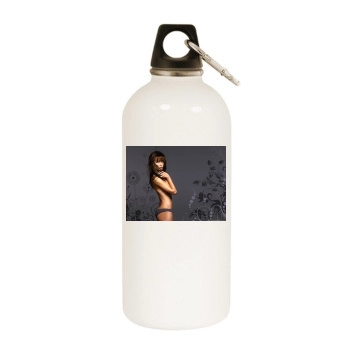 Sophie Marceau White Water Bottle With Carabiner