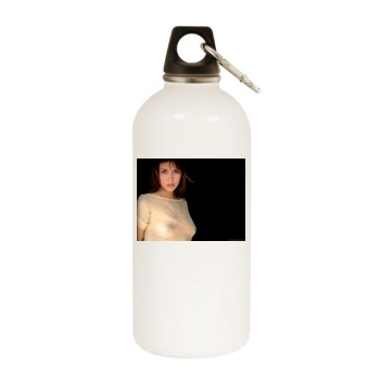 Sophie Marceau White Water Bottle With Carabiner