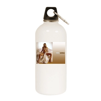 Stacy Keibler White Water Bottle With Carabiner