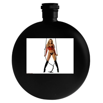 Stacy Keibler Round Flask