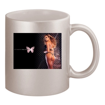 Stacy Keibler 11oz Metallic Silver Mug