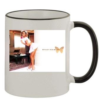 Stacy Keibler 11oz Colored Rim & Handle Mug